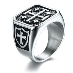 Anillo acero quirúrgico Medieval "TEMPLARIO"