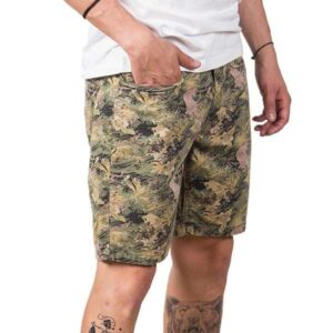 Bermuda gabardina elastizada camuflada "MANIAC"