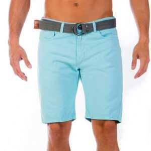 Bermuda de vestir gabardina con cinturón "LACOSTE"
