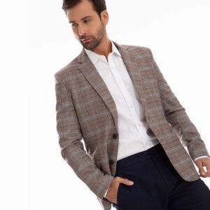 Saco sport escocés entallado Slim fit "CAETANO"
