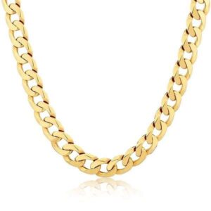 Cadena Collar Eslabón Cubano acero quirúrgico dorado "OTATO"