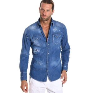 Camisa jean stone wash "WRANGLER"