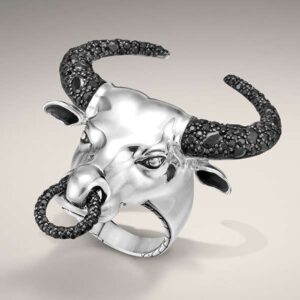 Anillo acero quirúrgico "BULL HEAD"