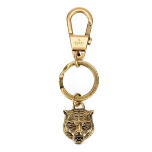 Llavero italiano con Cabeza de Tigre "GUCCI"