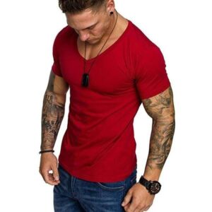 Remera algodón entallada lisa "EVERLAST"