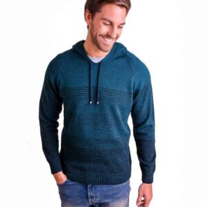 Sweater lana tejido con capucha "MAURO SERGIO"