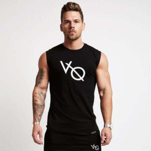 Remera sin mangas estampada dry fit "QUICKSILVER"