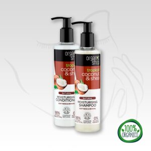 Combo para ducha: Shampoo + Acondicionador de Coco y Karité (Orgánico)
